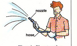 watering the garden