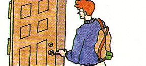 shutting the door