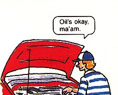 checking the oil