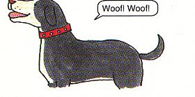 the dog barking