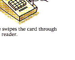 swiping card