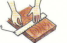marking the places to cut