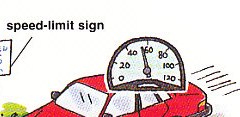 going over the speed limit