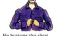 buttoning shirt