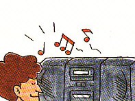 listening to the music