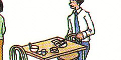 leaving the table