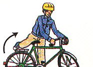 getting off the bike