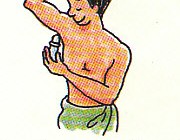 putting deodorant under arms