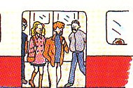 getting off the train