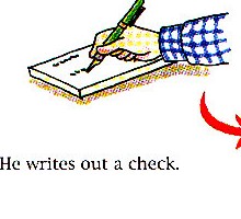writing a check