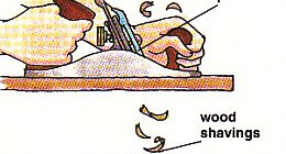 planing a piece of wood