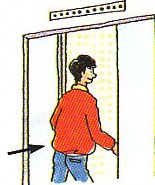 getting on the elevator