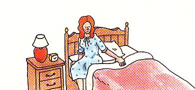 getting into bed
