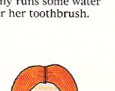brushing back and forth