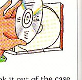 taking the disc out of the case