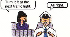 giving the driver directions