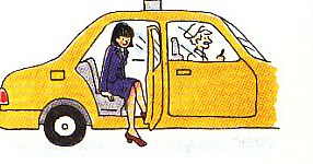 getting into the back seat