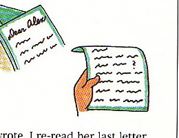 re-reading friend's letter