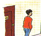 walking down the hall