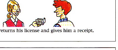 returning license and receipt