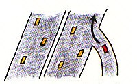 getting on (entering) a freeway