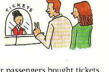 passengers buying tickets at the window