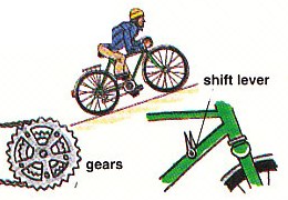 shifting into a lower gear uphill