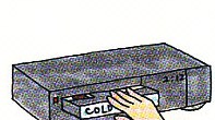 loading the video into the VCR