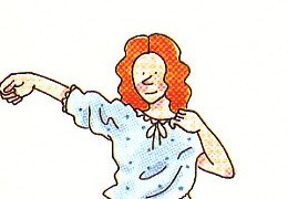 changing into her nightgown