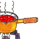 sauce starting to boil