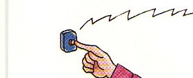 pressing the stop button