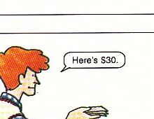 giving money