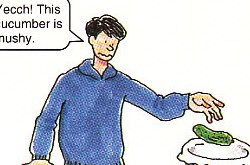 throwing out spoiled food