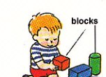 playing with blocks