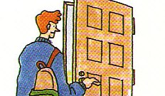 opening the door
