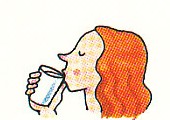 taking water to rinse mouth
