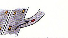 getting off (exiting) a freeway