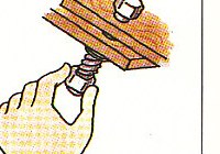 tightening a nut by hand