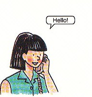 Pam answered phone