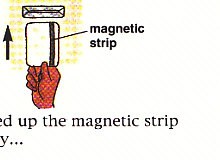 lining up magnetic strip