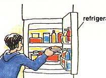 cleaning the refrigerator