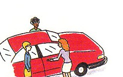 getting out of the car