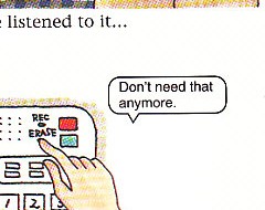 erasing message