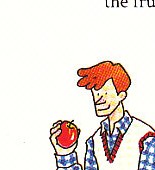 putting fruit in bag