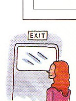 walking to the exit