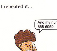 leaving phone number