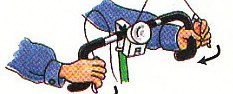 squeezing the brakes