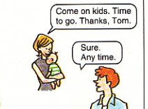 their parents picking the children up