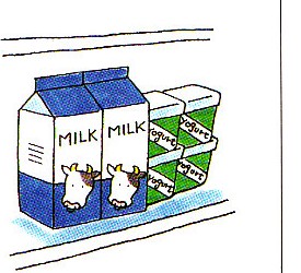 milk in dairy