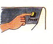 turning the machine on